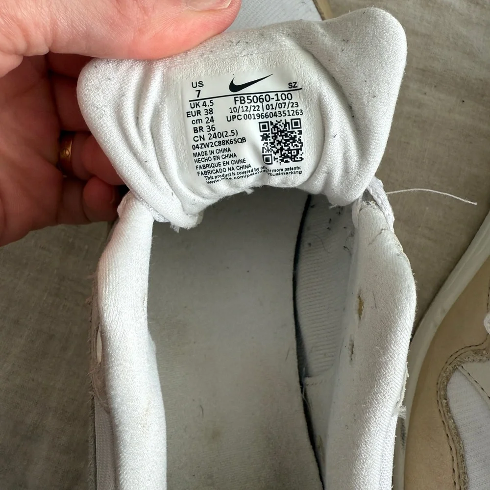 Nike Women's Air Max 1 Premium Sandrift Sneakers size 7 GUC - Picture 8 of 8